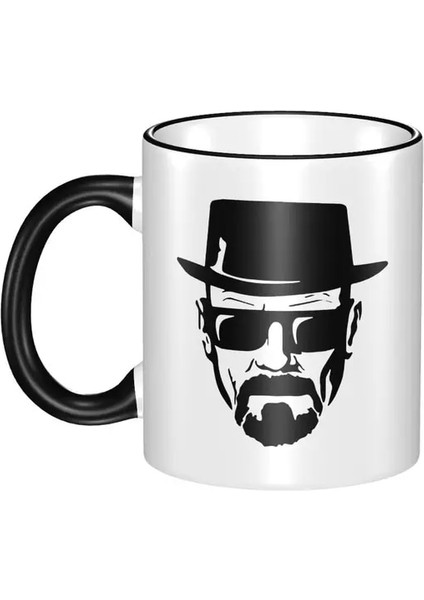 Siyah 11 Oz Heisenberg Breaking Bad Walter Beyaz Bil Dekal Bira Bardağı Porselen Kahve Kupa Çay Bardağı 11 Oz Seramik Kupalar (Yurt Dışından)
