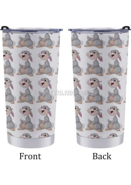 20 Oz Panpan 20 Oz Araba Bardak Seyahat Kahve Kupa Paslanmaz Çelik Bardak Araba Taşınabilir Termal Panpan Sevimli Tavşan Komik (Yurt Dışından) indirimleri