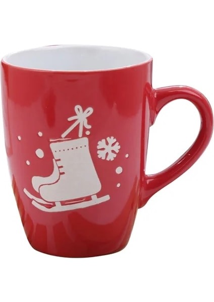 F Noel Seramik Saplı Kupalar El Yapımı Kahve Çay Süt Yulaf Ezmesi Kahvaltı Fincan Sevgililer Günü Noel Drinkware Hediyeler (Yurt Dışından)