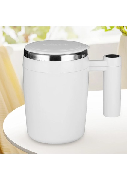 Beyaz USB Şarj Edilebilir Paslanmaz Çelik Bardak 400 ml Kahve Süt Mikser Karıştırma Fincan Dahili 400 Mah Pil Su Şişesi Ofis Okul Spor Salonu Için (Yurt Dışından) modelleri