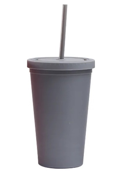 Orange 450ML 450ML Mat Feel Kahve Fincanı Food Grade Pp Plastik Macaron Öğrenci Fincanı Şeker Renkli Su Bardağı 450ML Buzlu Plastik Pipetli Bardak (Yurt Dışından) indirimleri