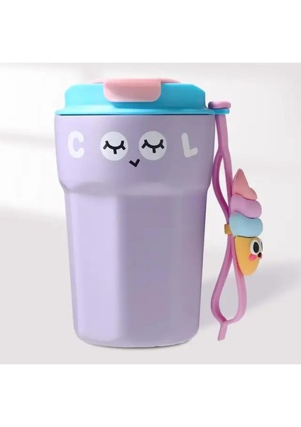 01 420ML 316 Paslanmaz Çelik Kahve Kupa Vakum Bardak Erkek Taşınabilir Araba Eşlik Eden Öğrenciler Yüksek Değerli Sevimli Su Bardağı Coffeeware Mutfak (Yurt Dışından)