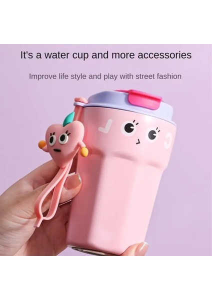 01 420ML 316 Paslanmaz Çelik Kahve Kupa Vakum Bardak Erkek Taşınabilir Araba Eşlik Eden Öğrenciler Yüksek Değerli Sevimli Su Bardağı Coffeeware Mutfak (Yurt Dışından) fırsatları