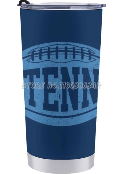 20 Oz Tenn Retro Futbol-Donanma Seyahat Kupa Paslanmaz Çelik 304 Mühürlü Kapaklar Termos Kupalar Seyahat Fincan Tennessee Nashville Oilers Vintage R (Yurt Dışından) modelleri
