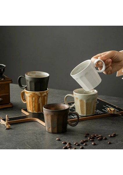 A001 Seramik Kahve Kupa 170 ml Kaba Çömlek Bardak Vintage Ev Süt Kupası Kupa (Yurt Dışından) modelleri