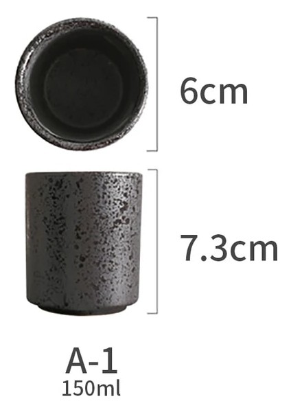 A-1-150ML Sevimli 150ML 200ML Espresso Kupa Çay Fincanı Su Bardağı Seramik Seramik El-Boyalı Kahve Fincanı Kupalar Mutfağı Drinkware (Yurt Dışından)