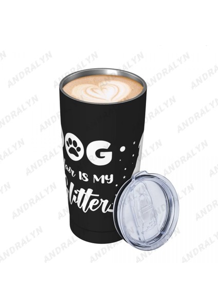 Açık Yeşil 400-600 ml Köpek Saç Benim Glitter Köpek Paslanmaz Çelik Kahve Fincanı Termal Kupa Cafe Kaymaz Seyahat Araba Yalıtımlı Şişe (Yurt Dışından) fırsatları