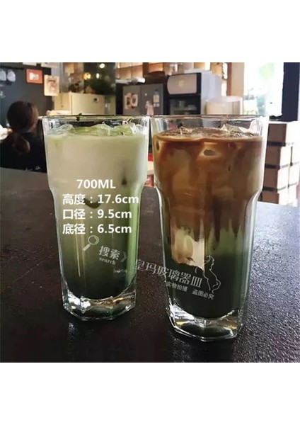500 ml Kahve Soğuk Demleme Fincan Buz Kahve Fincanı Buz Latte Ins Net Ünlü Yüksek Değerli Cam Bardak Buz Amerikan Limonata Fincan Fabrikası (Yurt Dışından)