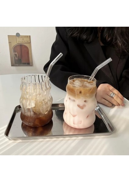 Şerit D-650ML 410-865ML 18OZ Cam Kahve Kupaları Süt Kupası Cam Isıya Dayanıklı Içme Bardakları Kahvaltı Fincan Su Bardağı Büyük Kapasiteli Tumbler (Yurt Dışından) fiyatları