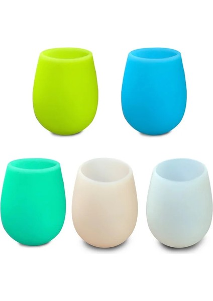 Mavi Mini Silikon Su Bardağı Macaron Şeker Renkler Taşınabilir Taşıma Çevre Dostu Drinkware Yumuşak Katlama Kahve Açık Drop Shoping J116 (Yurt Dışından)