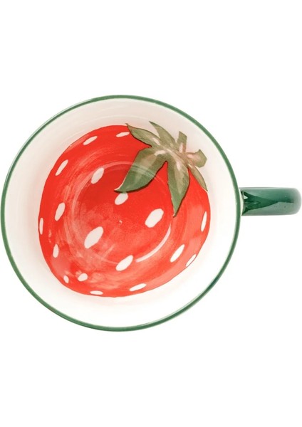 Ananas 301-400ML Meyve Desenli Kupa Yaratıcı Porselen Bardak Erkek ve Kız Öğrenciler Sevimli Içme Fincan Kadın Ev Kahve Süt ve Çay Bardak (Yurt Dışından)