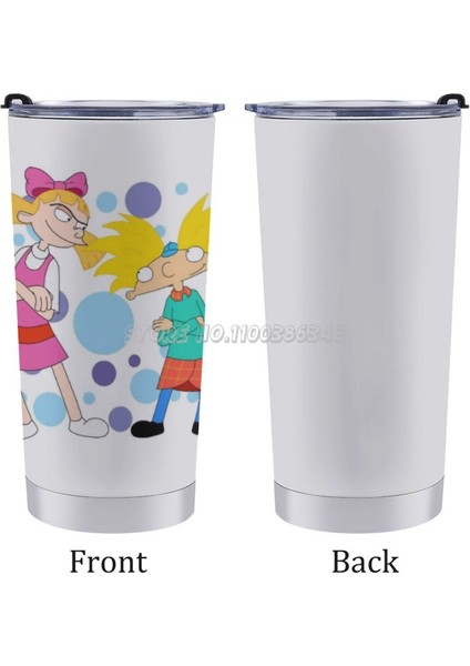 20 Oz Seyahat Kupa Buz Bardağı 304 Paslanmaz Çelik Vakum Yalıtımlı Araba Bardak Kahve Kupa 90 S Çocuklar Illiona Karikatür (Yurt Dışından) indirimleri