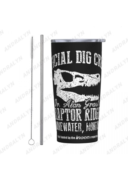 Gökyüzü Mavi 400-600 ml Raptor Ridge Paslanmaz Çelik Kahve Fincanı Termal Kupa Cafe Kaymaz Seyahat Araba Yalıtımlı Şişe (Yurt Dışından)