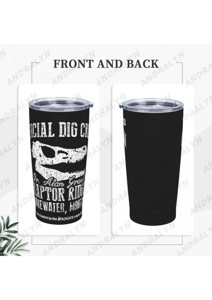 Gökyüzü Mavi 400-600 ml Raptor Ridge Paslanmaz Çelik Kahve Fincanı Termal Kupa Cafe Kaymaz Seyahat Araba Yalıtımlı Şişe (Yurt Dışından)