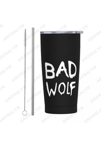 Mavi 400-600ML Moda Kötü Kurt Paslanmaz Çelik Bira Kupaları Taşınabilir Metal Drinkware Ev Ofis Kullanımı Kahve Çay Su Bardağı Suyu Içme (Yurt Dışından) fiyatları