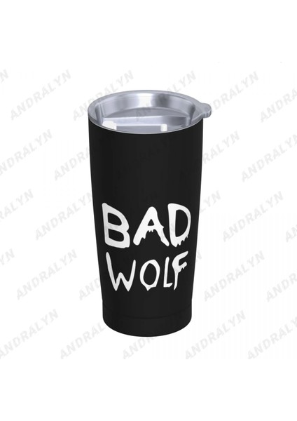 Mavi 400-600ML Moda Kötü Kurt Paslanmaz Çelik Bira Kupaları Taşınabilir Metal Drinkware Ev Ofis Kullanımı Kahve Çay Su Bardağı Suyu Içme (Yurt Dışından) modelleri
