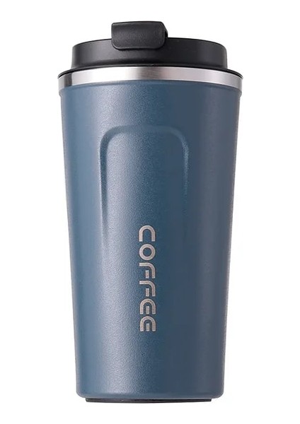 Mavi A 510ML 380/510ML Paslanmaz Çelik Vakum Kahve Fincanı Moda ve Yalıtımlı Bardak Yaratıcı Taşınabilir Arabaya Monte Su Bardağı (Yurt Dışından)