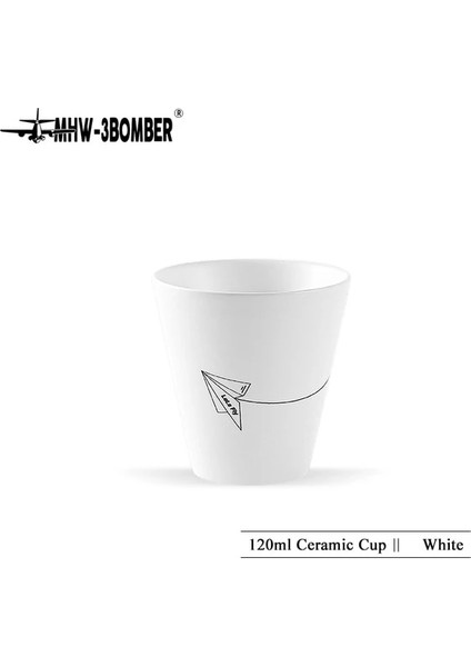Beyaz Mhw-3bomber Kış Kahve Fincanları 120 ml Seramik Kupalar Porselen Barista Aksesuarları Araçları Yeniden Kullanılabilir Espresso Lungo Düz Beyaz Latte (Yurt Dışından) fiyatları