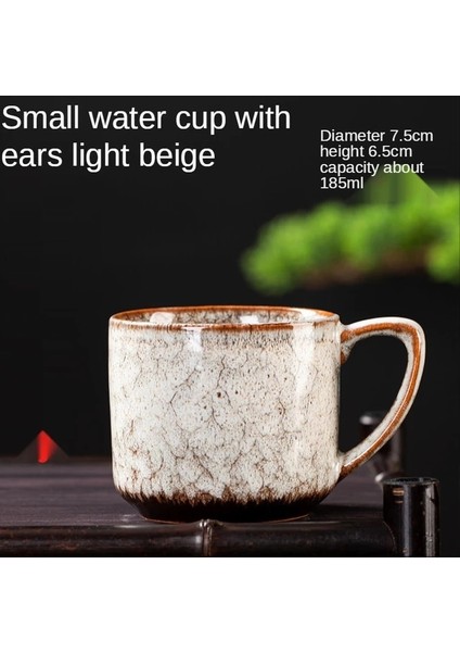 Beyaz B Çin Kung Fu Expresso Kahve Kupa Porselen Çay Fincanı Su Bira Kulplu Fincan Drinkweare (Yurt Dışından)