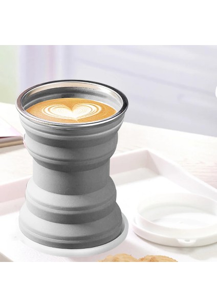 Kiraz Çiçeği Pembe Katlanabilir Seyahat Içme Suyu Bardakları Silikon Genişletilebilir Içme Bardağı Iş Gezileri Yürüyüş Kamp Için Yeniden Kullanılabilir Drinkware (Yurt Dışından)