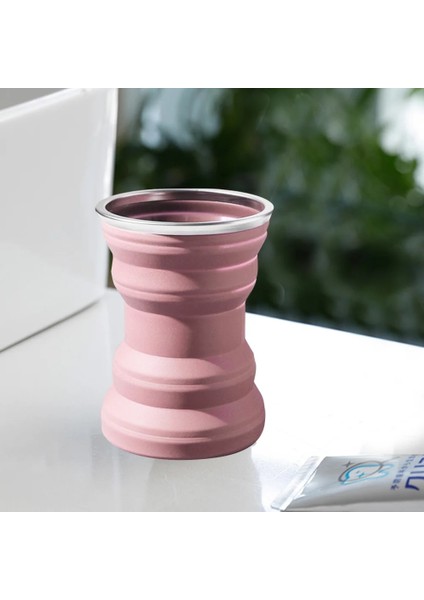 Kiraz Çiçeği Pembe Katlanabilir Seyahat Içme Suyu Bardakları Silikon Genişletilebilir Içme Bardağı Iş Gezileri Yürüyüş Kamp Için Yeniden Kullanılabilir Drinkware (Yurt Dışından)