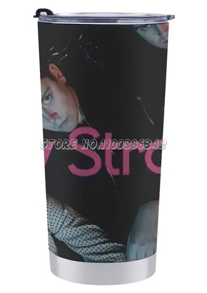 20 Oz Müzik Bebek Garip Grup Şarkı Seyahat Kupa Paslanmaz Çelik 304 Mühürlü Kapaklar Termos Kupalar Seyahat Fincan Müzik Bebek Garip Grup Şarkı (Yurt Dışından)