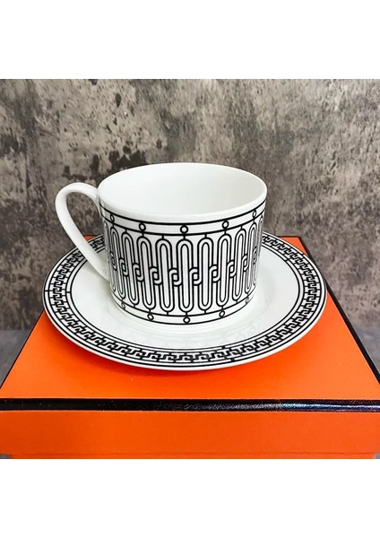 19 2022 Yeni Altın Lüks Mozaikkahve Fincanı ve Tabak Seti Altın Kulplu Seramik Cappuccino Ikindi Çayı Bardağı (Yurt Dışından)