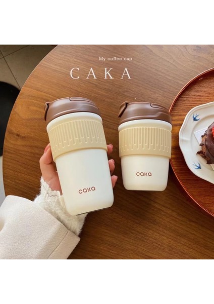 Yeşil 350ML Mijia 350ML/450ML Çift Seramik Kahve Termos Sızdırmaz ve Kaymaz Araba Vakumlu Şişe Seyahat Yalıtım Fincan Su Isıtıcısı (Yurt Dışından)
