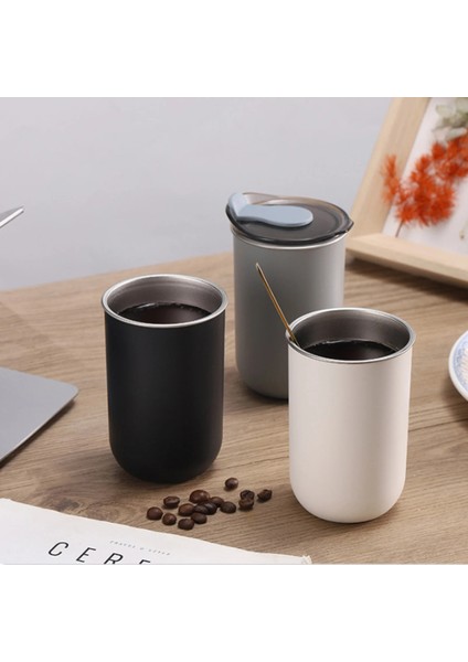 Siyah 300 ml Yalıtımlı Kapaklı Paslanmaz Çelik Taşınabilir Termal Kupa Bira Bardak Su Şişesi Kahve Tumbler Mutfak Aksesuarları 2023 Yeni (Yurt Dışından) modelleri