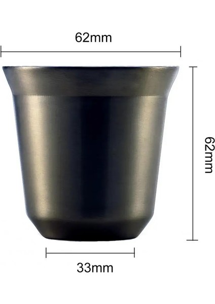 Mavi Çift Duvar Kahve Kupa Bardak Paslanmaz Çelik Sevimli 80 ml Espresso Yalıtım Nespresso Pixie Kahve Kapsül Şekli Termo Kahve Kupaları (Yurt Dışından)