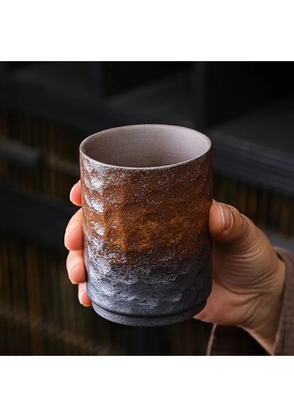 230ML-D 220ML 230ML Seramik Kahve Fincanları Cappuccino Latte Bardak Kupa Ofis ve Ev Için Kulpsuz Japon Porselen Çay Kupa 220ML (Yurt Dışından)
