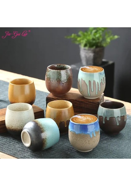 D Jıa Guı Luo Seramik 200 ml Kahve Fincanları Japon Tarzı Fincan Kahve Fincanı Çay Fincanı Çay Bardağı Coffeeware G044 (Yurt Dışından)