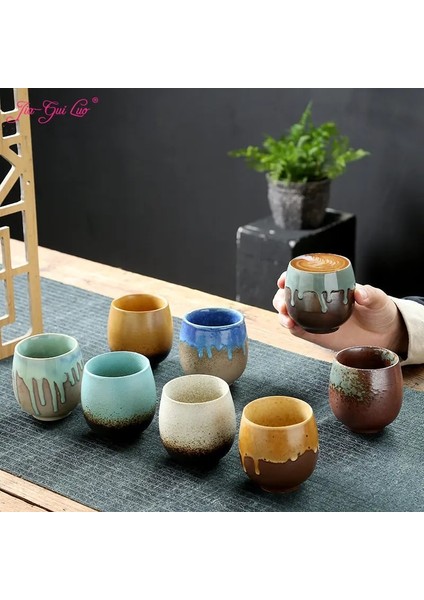 D Jıa Guı Luo Seramik 200 ml Kahve Fincanları Japon Tarzı Fincan Kahve Fincanı Çay Fincanı Çay Bardağı Coffeeware G044 (Yurt Dışından)