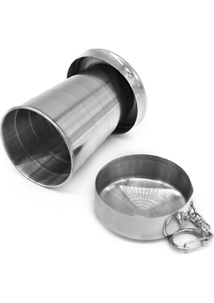 250ML 75ML/150ML/250ML Katlanır Bardak Seyahat Taşınabilir Paslanmaz Çelik Katlanabilir Fincan Kahve Kupa Geri Çekilebilir Kupalar Açık Yürüyüş Kamp (Yurt Dışından) fırsatları