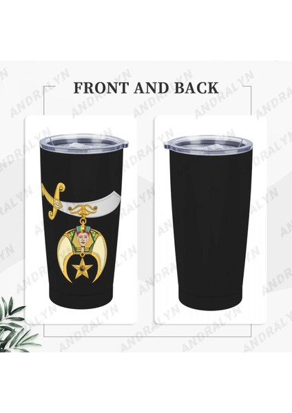 Mor 400-600 ml Halep Shriners Paslanmaz Çelik Kahve Fincanı Termal Kupa Cafe Kaymaz Seyahat Araba Yalıtımlı Şişe (Yurt Dışından) indirimleri