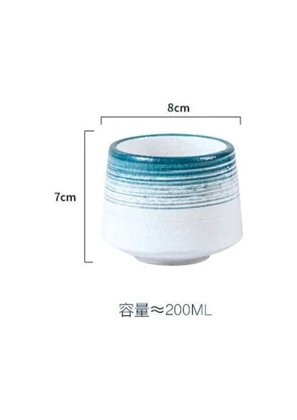 Stil 1 200 ml Jıa Guı Luo Seramik 200 ml Kahve Fincanları Japon Tarzı Büyük Kapasiteli Seramik Çay Bardağı Porselen Çay Fincanları G093 (Yurt Dışından)