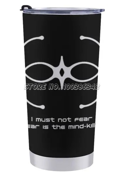 20 Oz Korkmamalıyım.korku Zihin Öldürücüdür ( ) Seyahat Kupa Buz Bardağı 304 Paslanmaz Çelik Vakum Yalıtımlı Araba Bardak Kahve Kupa 2020 Mov (Yurt Dışından)