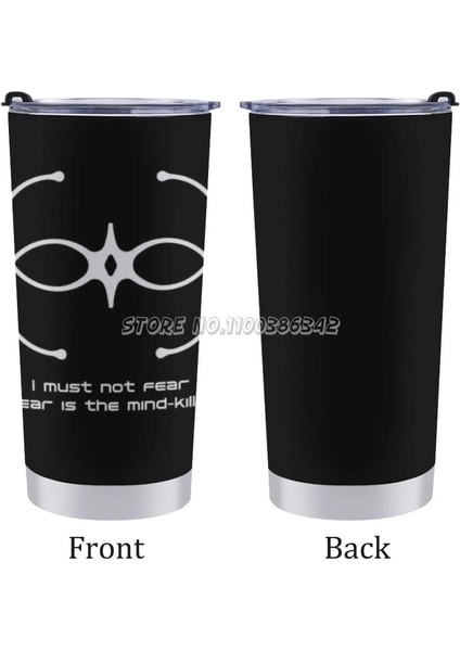 20 Oz Korkmamalıyım.korku Zihin Öldürücüdür ( ) Seyahat Kupa Buz Bardağı 304 Paslanmaz Çelik Vakum Yalıtımlı Araba Bardak Kahve Kupa 2020 Mov (Yurt Dışından) indirimleri