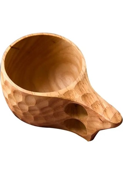 D Ahşap Fincan Çay Kahve Kupa Taşınabilir Açık Doğal Ahşap Içme Süt Kulplu Bardak Ev Dekor Drinkware Kuksa Kasa Çay Bardağı (Yurt Dışından)