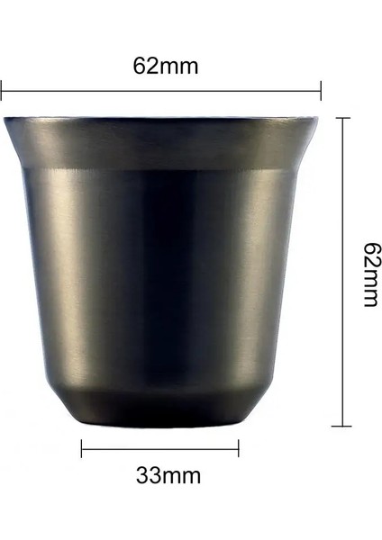 Lacivert 80ML Süt Kapsülü Kupa Çift Duvar Paslanmaz Çelik Espresso Yalıtımlı Kahve Fincanı Süt Suyu Çay Bardağı (Yurt Dışından) fırsatları