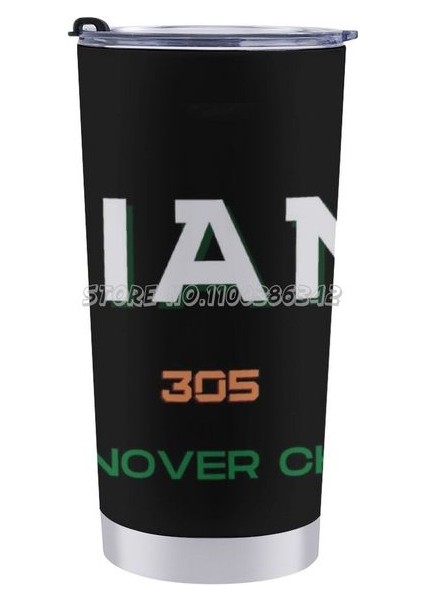 20 Oz Miami Futbol Ciro Zinciri 305 20 Oz Araba Bardak Seyahat Kahve Kupa Paslanmaz Çelik Yalıtımlı Kahve Içecek Çay Bardağı Bastonlar Acc (Yurt Dışından)