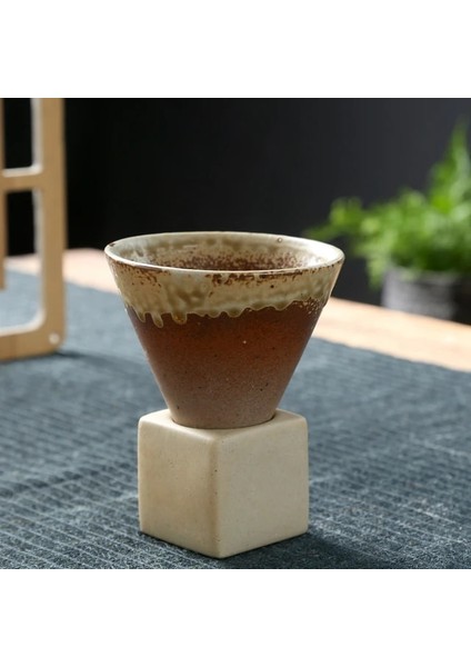 C 200ML 1 Adet 200ML/150ML Yaratıcı Retro Seramik Kahve Kupa Kaba Çömlek Çay Bardağı Japon Latte Porselen Bardak Çömlek Kahve Kupaları (Yurt Dışından)