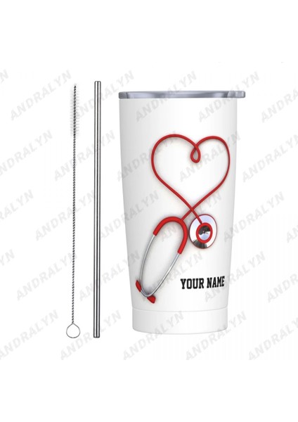 Beyaz 400-600 ml Hastane Özelleştirme Stetoskop 2023 Doktorlar Hediye Komik ve Benzersiz Paslanmaz Çelik Kahve Fincanı Suyu Içme Sofra (Yurt Dışından) fiyatları