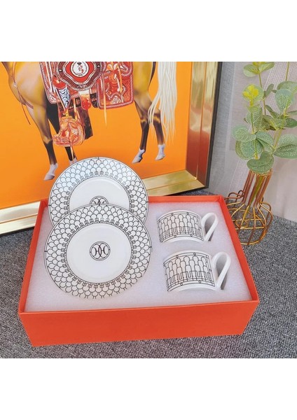 8 Inç Plaka Kahve Fincanları Tabağı ile Yaratıcı Seramik Kupa Çay Için Tam Set Batı Yemekleri Espresso Fincanı Okul Öğretmeni Hediye (Yurt Dışından) fırsatları