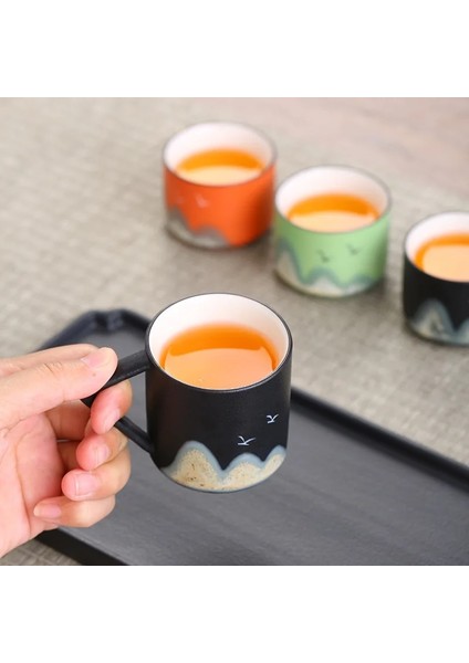 F-50ML 1 Adet 1 Adet Çin Tarzı Dağ Seramik Kung Fu Çay Bardağı Yaratıcı Çömlek Espresso Bardak Porselen Kahve Fincanı Öğleden Sonra Çay Fincanı (Yurt Dışından) fiyatları