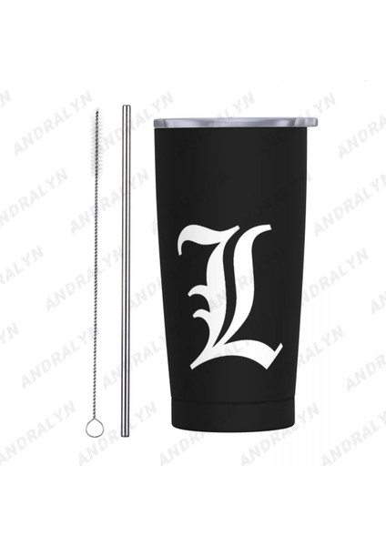 Menekşe 400-600ML Anime Death Note Paslanmaz Çelik Kahve Fincanı Termal Kupa Garrafa Termica Cafe Kaymaz Seyahat Araba Yalıtımlı Şişe (Yurt Dışından) fiyatları