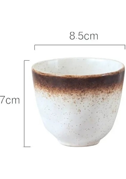 12 200 ml Jıa Guı Luo Seramik 200 ml Kahve Fincanları Japon Tarzı Büyük Kapasiteli Seramik Çay Bardağı Porselen Çay Fincanı G093 (Yurt Dışından)