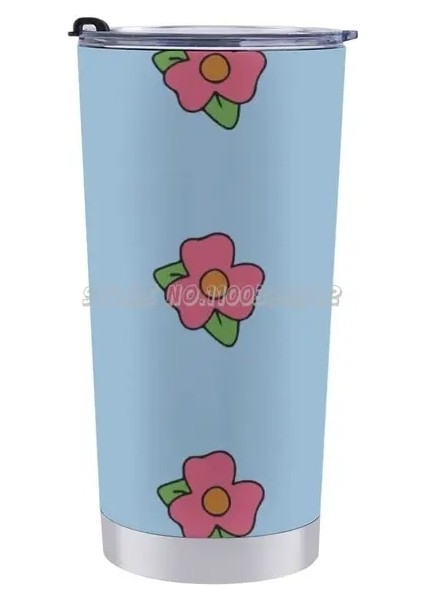 20 Oz Arsa Sınıf Gibi Giyinmiş Şişman Seyahat Fincan Vakum Yalıtımlı Sızdırmaz Termos Kahve Kupa Şişman Çiçek Desenli Çiçekli Weirdo Effem (Yurt Dışından)