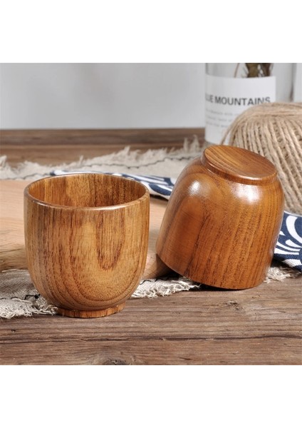 Stil 8 Ahşap Fincan Ahşap Kahve Çay Bira Suyu Süt Su Kupa Kahve Bira Kupa Ahşap Saplı Retro Ofis Mutfak Drinkware Aksesuarları (Yurt Dışından)