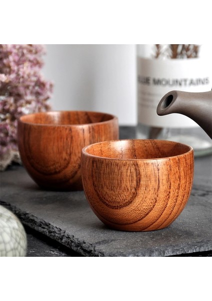 Stil 6 Ahşap Fincan Ahşap Kahve Çay Bira Suyu Süt Su Kupa Kahve Bira Kupa Ahşap Saplı Retro Ofis Mutfak Drinkware Aksesuarları (Yurt Dışından)